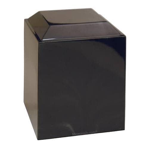 Onyx Black Cultured Cremation Urn Onyx Black Cultured Cremation Urn