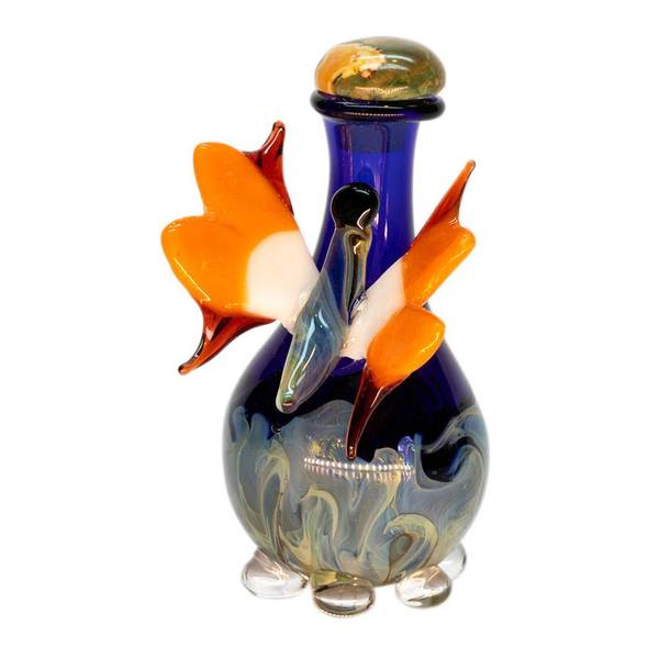 Orange Butterfly Tear Bottle