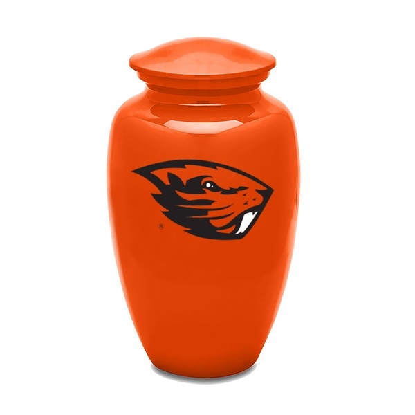 Oregon State Beavers Orange Cremation Urn