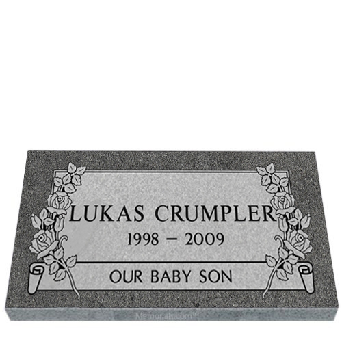 Our Baby Son Infant Granite Grave Marker