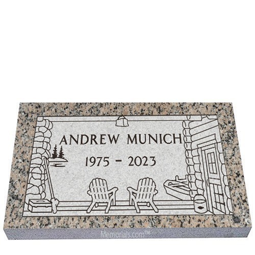 Our Favorite Place You Will Find Me Near Granite Grave Marker 24 x 12