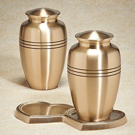 Our Heart Bronze Companion Urns