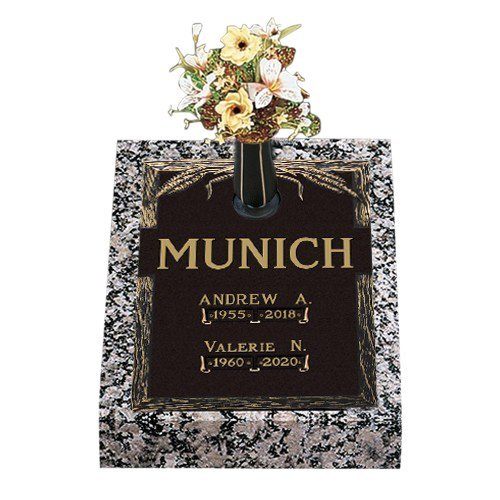 Our Love Lives On Companion Deep Bronze Headstone 24 x 30 Our Love Lives On Companion Deep Bronze Headstone 24 x 30