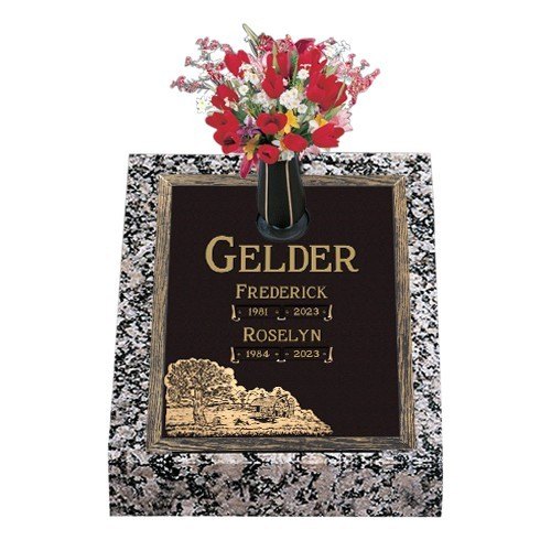 Our Story Deep Bronze Headstone 24 x 30