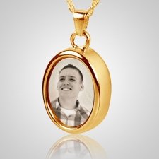 Oval Picture Cremation Pendant IV