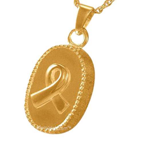 Oval Ribbon Keepsake Pendant IV