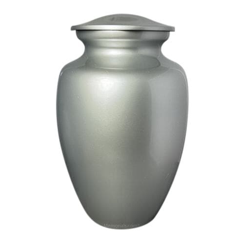 Oversized Silver Cremation Urn