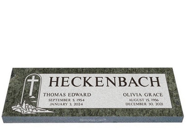 Pastures of Heaven Companion Granite Headstone 36 x 12