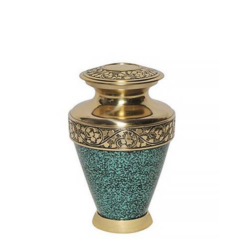 Patina Green Small Cremation Urn