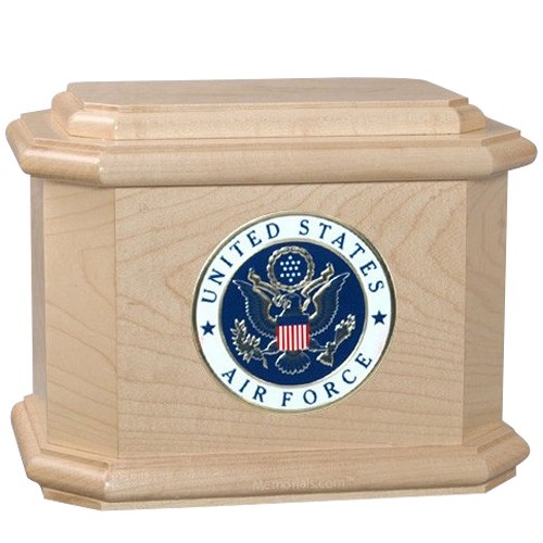 Patriot Air Force Maple Wood Urn