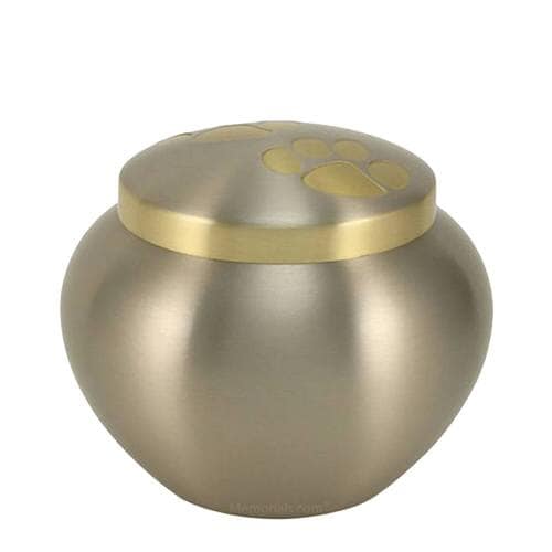 Paw Print Bronze Large Pet Urn