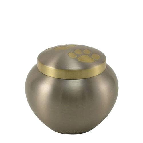 Paw Print Bronze Medium Pet Urn