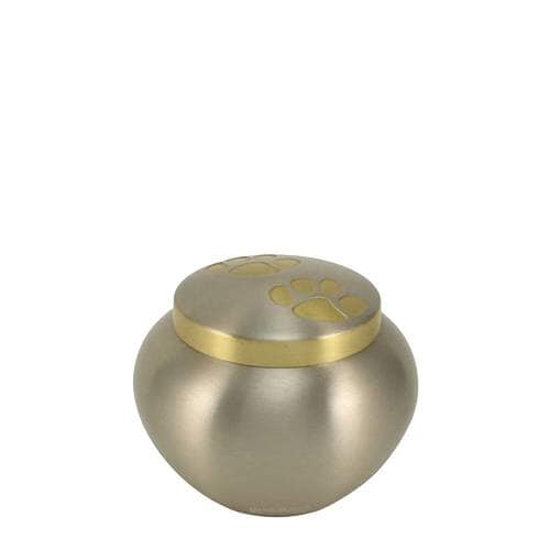 Paw Print Bronze Small Pet Urn