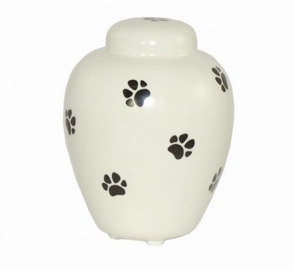 Paw Prints Ceramic Cremation Urn II