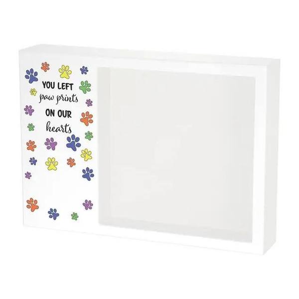 Paw Prints Pet Shadow Box Urn