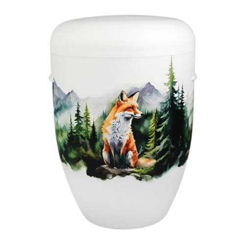 Peaceful Fox Cremation Urn