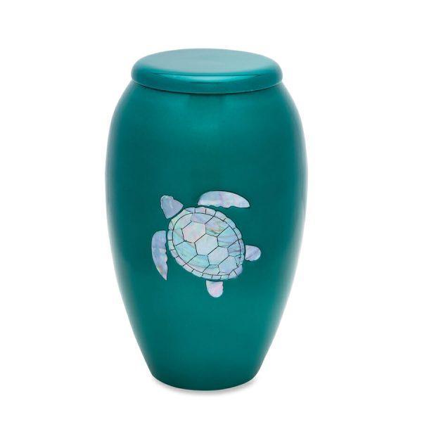 Pearl Sea Turtle Cremation Urn