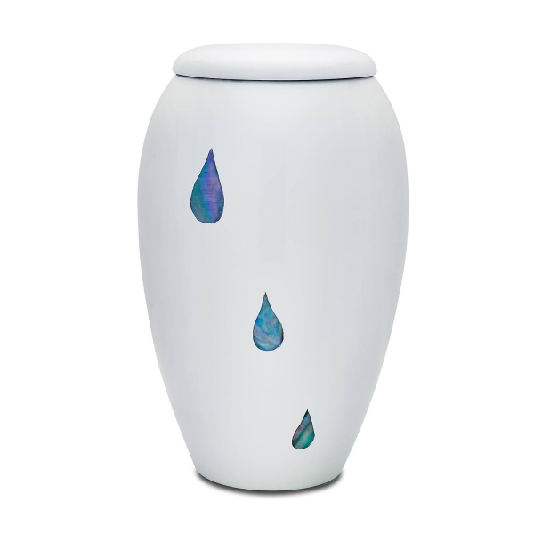 Pearl Teardrop Cremation Urn