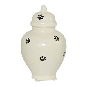 Paw Prints Ceramic Cremation Urn