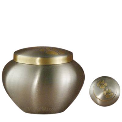 Paw Print Bronze Large Pet Urn