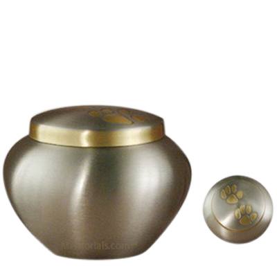 Paw Print Bronze Medium Pet Urn