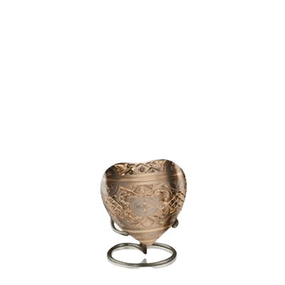 Chantique Gold Heart Keepsake Urn