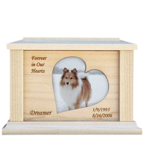 Pet Heart Picture Cremation Urns