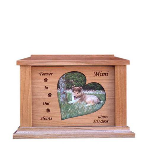 Hearts Forever Picture Cremation Urn - Medium