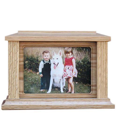 Pet Rectangle Picture Cremation Urn - Large