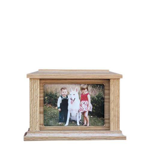 Pet Rectangle Picture Cremation Urn - Small
