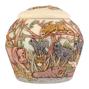 Jewel of the Jungle Pet Cremation Urn