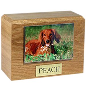 Oak Photo Pet Cremation Urns