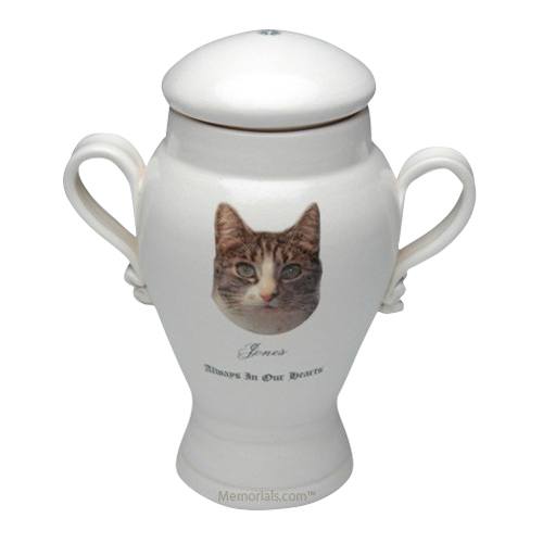 Our Cat Picture Ceramic Cremation Urn