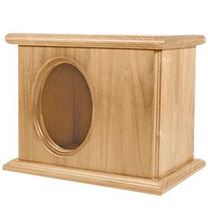 Picture Companion Oak Cremation Urn