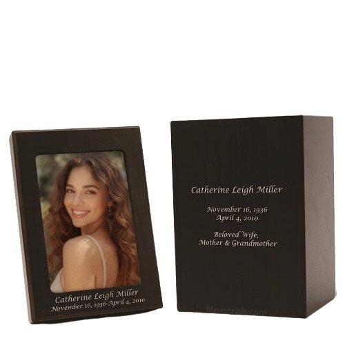Picture Wood Cremation Urns