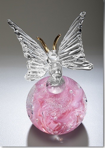 Pink Butterfly Figurine Ash Sculpture