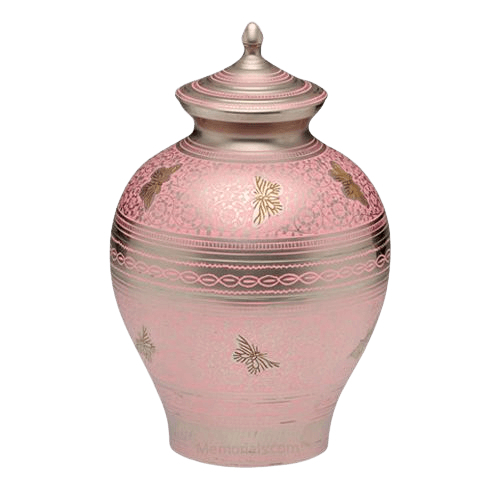 Pink Butterflies Cremation Urn