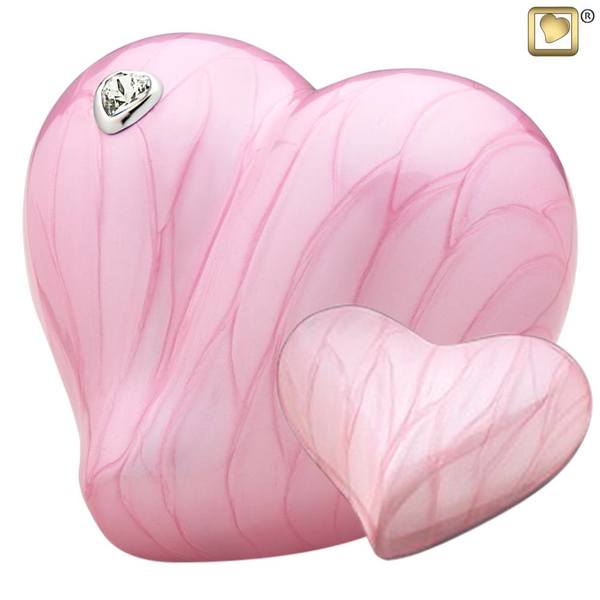 Pink Heart Child Cremation Urns