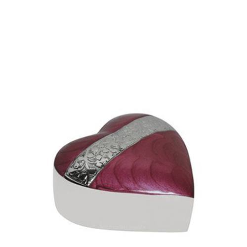 Pink Passion Metal Heart Keepsake Urn