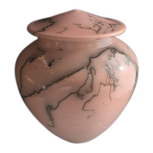 Pink Rain Ceramic Urn