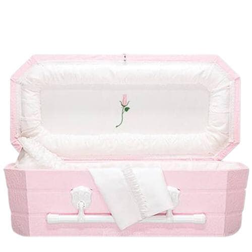 Pink Tearose Mini Child Casket