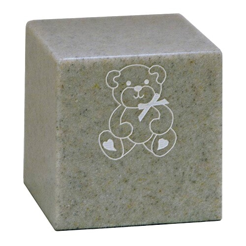 Platinum Gray Granite Baby Cremation Urn Platinum Gray Granite Baby Cremation Urn