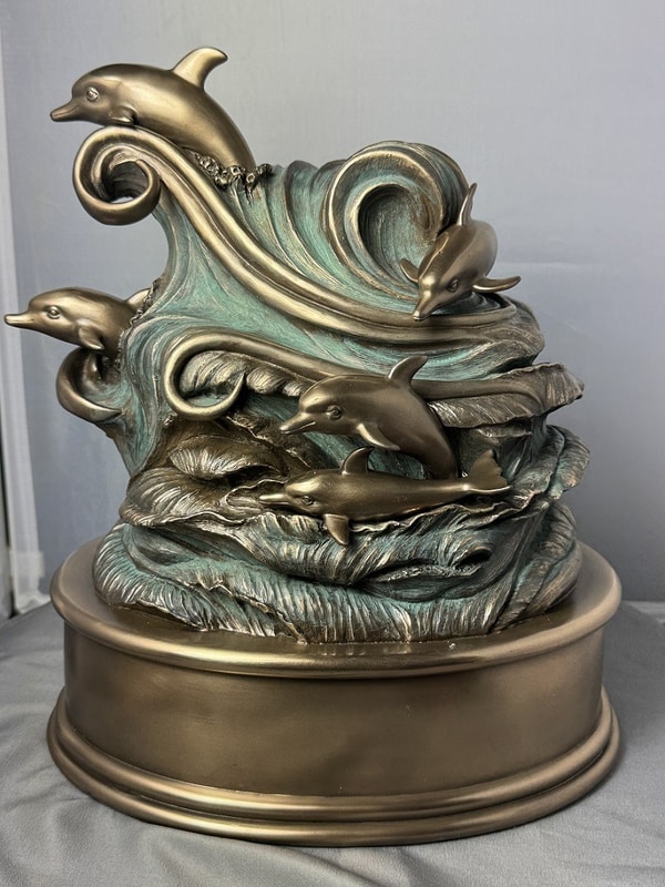 Playful Dolphins Cremation Urn