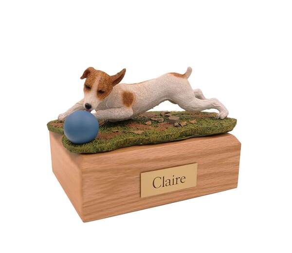 Playful Jack Russell Terrier Small Dog Urn