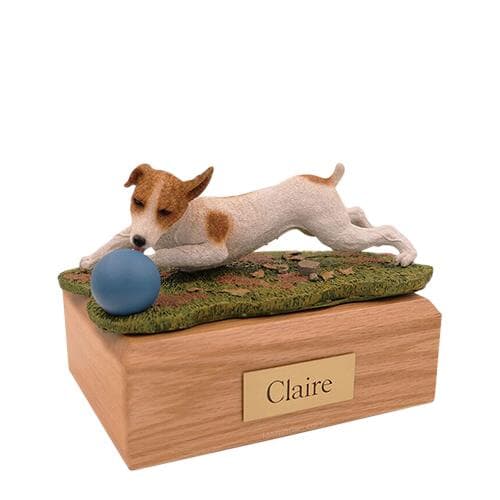 Playful Jack Russell Terrier Small Dog Urn