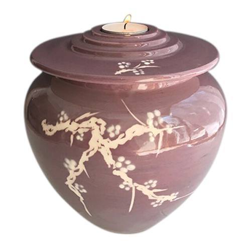 Plum Blossom Child Ceramic Urn