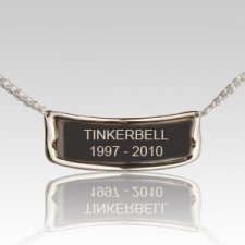 Polished Silver Pet Urn Plaque