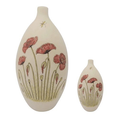 Poppies Ceramic Cremation Urns