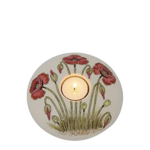 Poppies Small Ceramic Bowl Urn