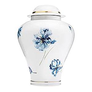 Porcelain Blue Iris Cremation Urns